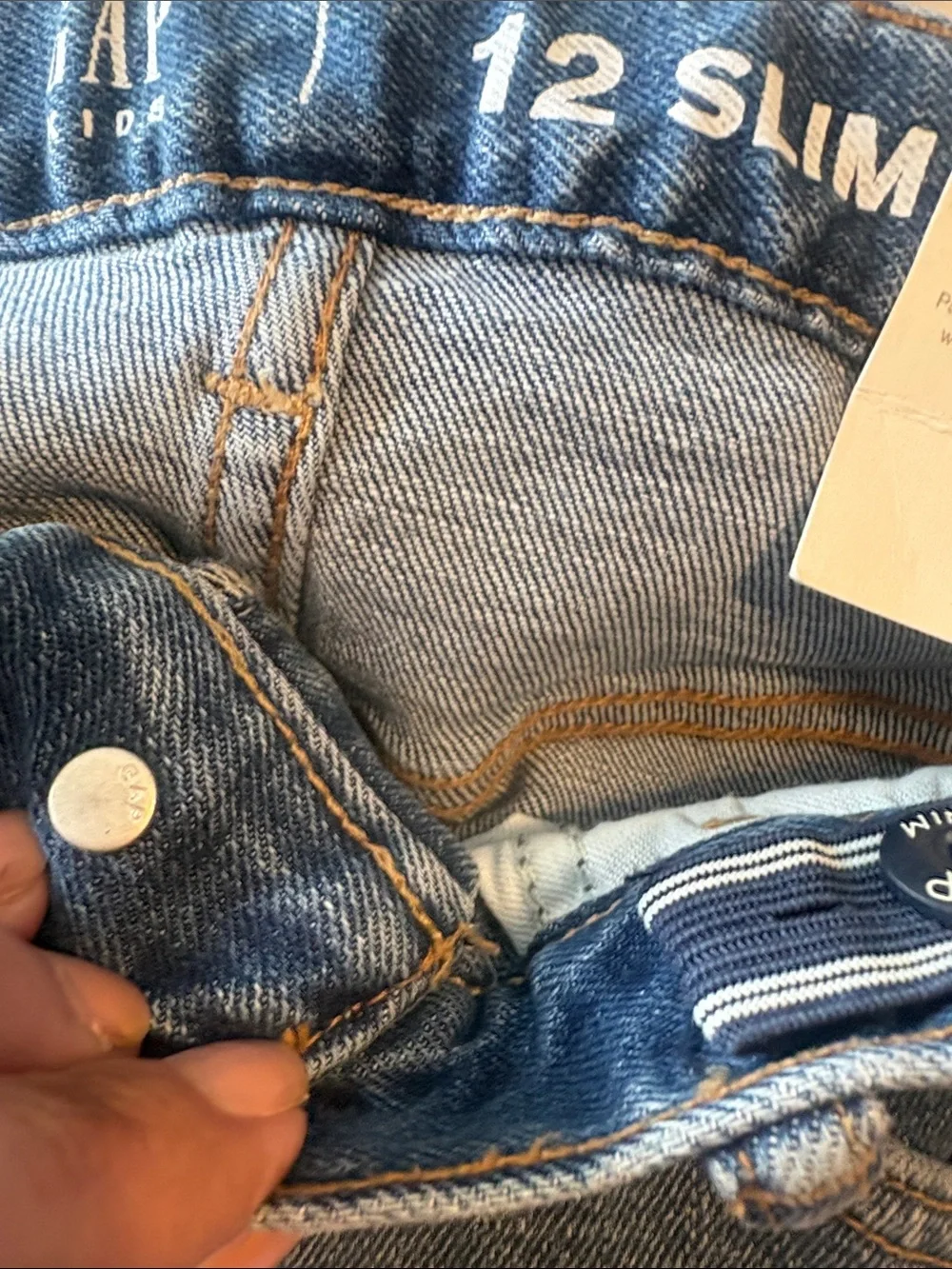 GAP Kids size 12 SLIM Jeans low stretch slim leg NEW